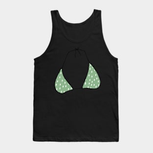 bikini top - green dots Tank Top